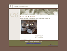 Tablet Screenshot of hollingercabinetry.com